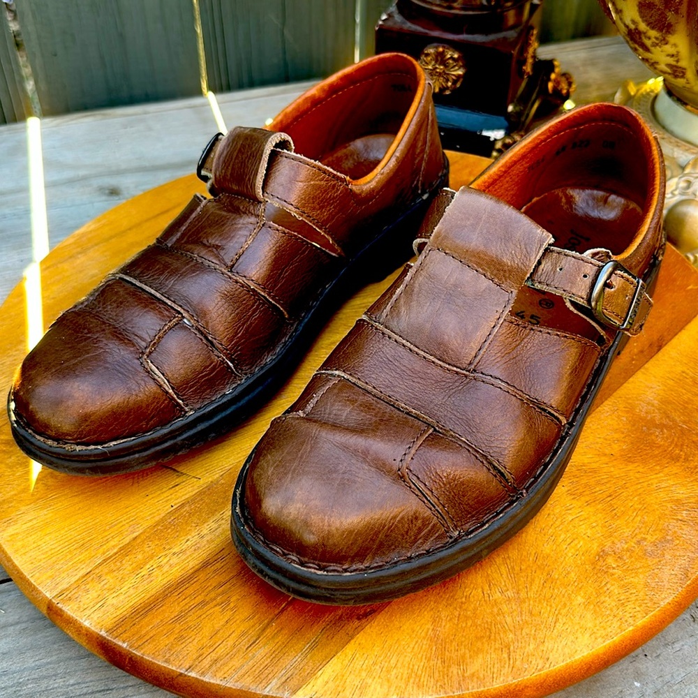 Josef Seibel Premium Oxford Huarache Buckle Woven Leather Sandal shoe EU…